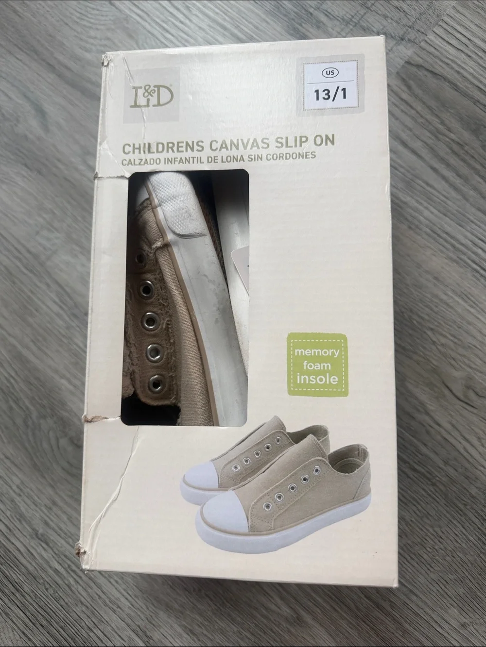 Children’s canvas slip on, shoes